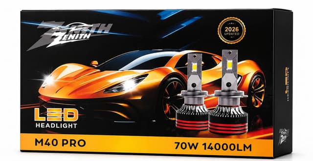 لامپ LED خودرو ZENITH M40PRO سال ساخت 2026 مدل 2کنتاکت